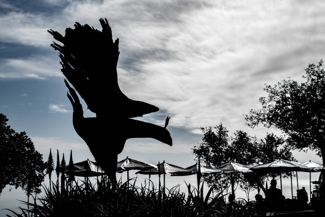 Phoenix Sculpture, by Steve Thomas, Nepenthe, Big Sur, California