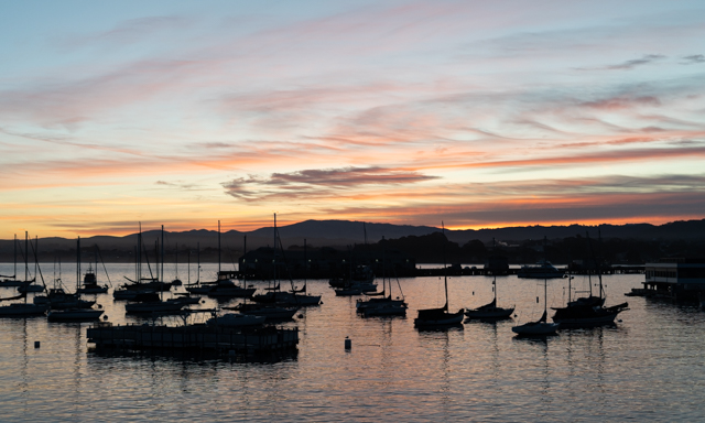 Sunrise at Monterey Bay, California